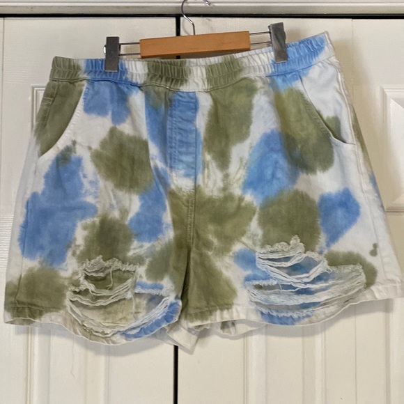 Pants - Collusion Distressed Denim Shorts